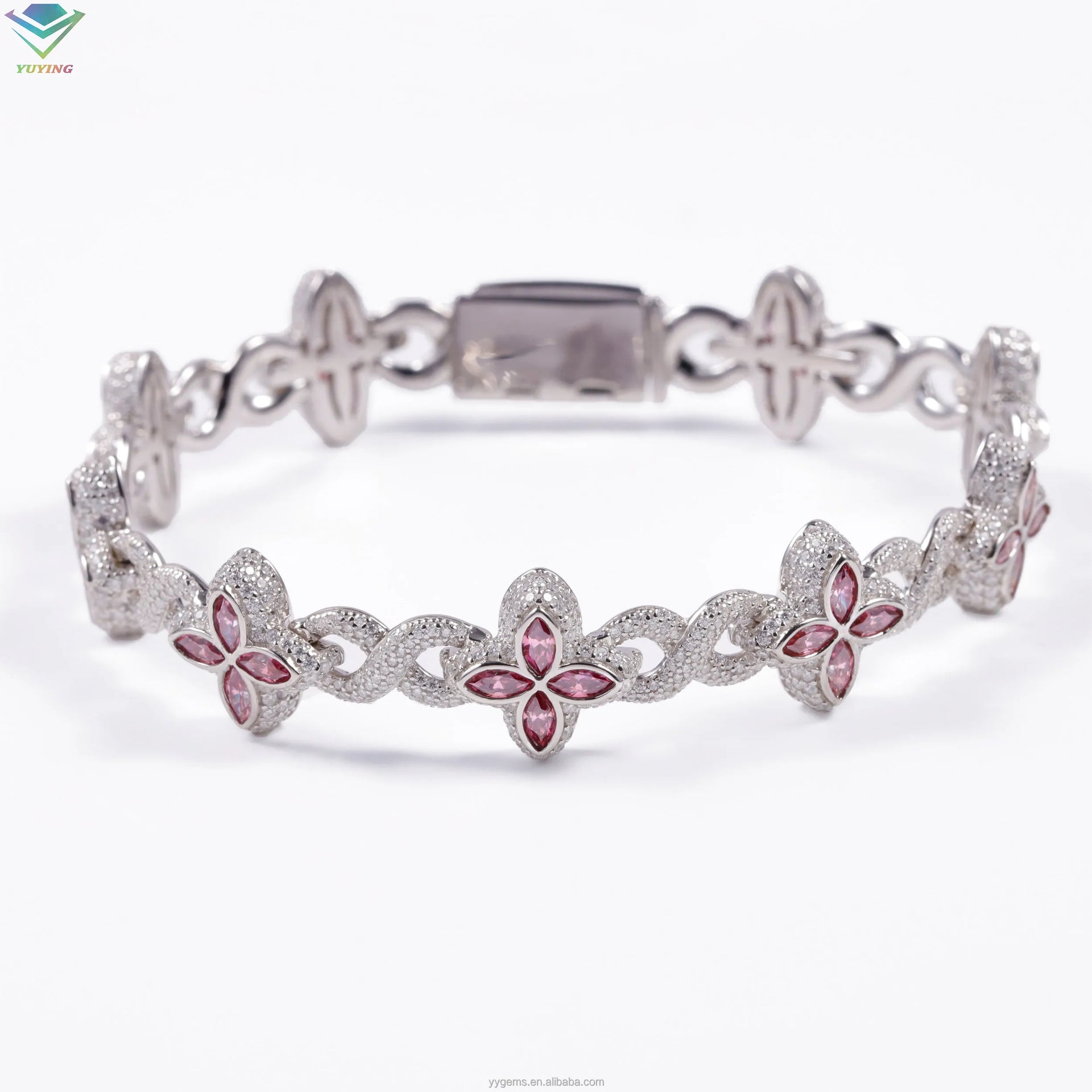 12mm Clover Color VVS Bracelet
