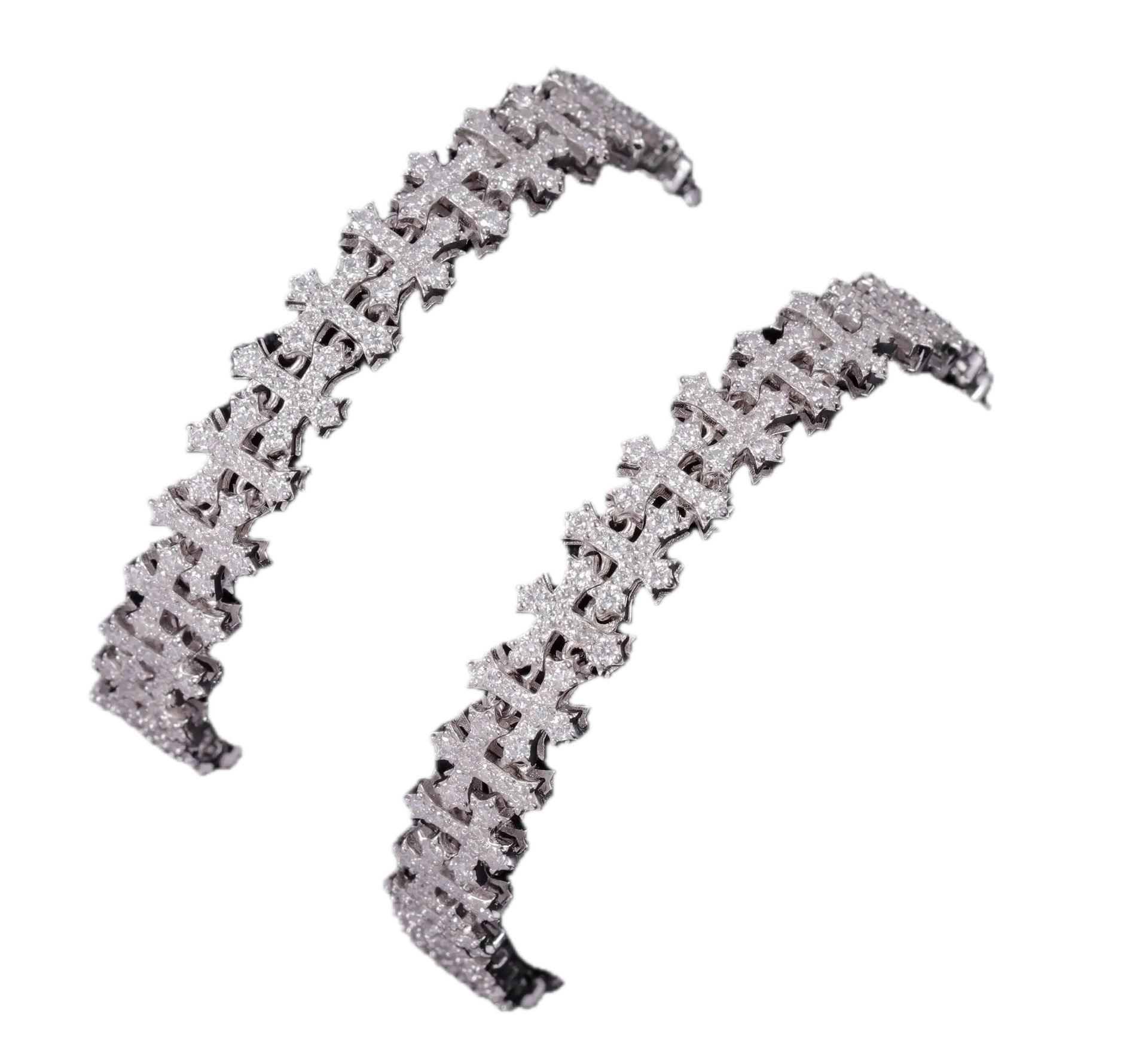 10mm VVS CROSS BRACELET