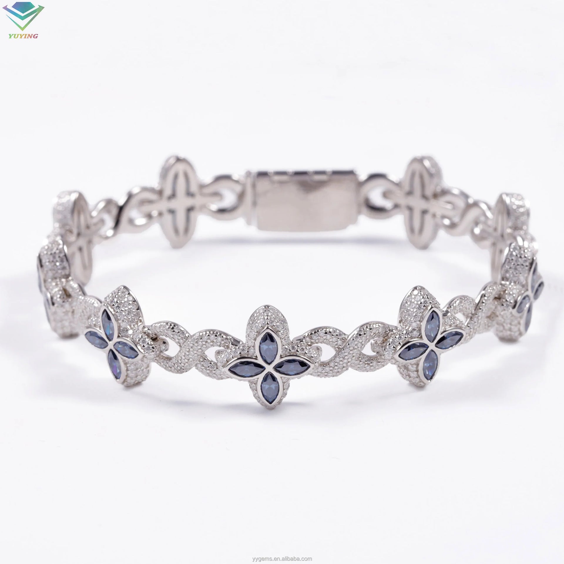 12mm Clover Color VVS Bracelet
