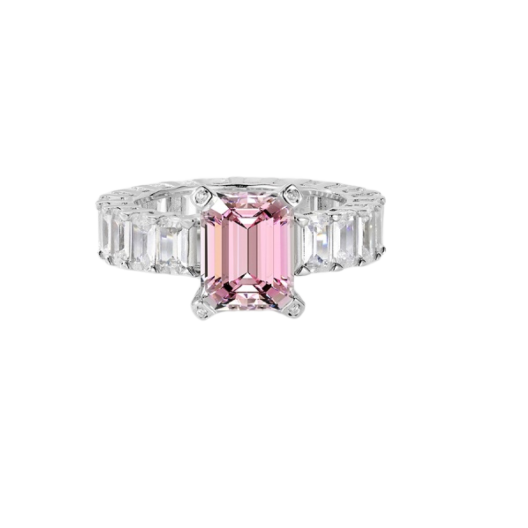 8Seasons Trendy Women Ring Princess Cut Bling Pink Rhinestone Ring  Engagement Ring Romantic Jewelry For Women Size 6-10 - Price history &  Review, AliExpress Seller - 8Seasons Wonderland Store